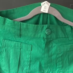 Nicole Miller Green Straight Leg Pants